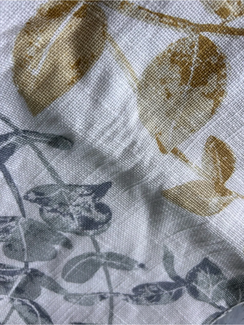 Bee & Willow Falling Leaves Cotton Placemats Set of 4 NWT 14x19